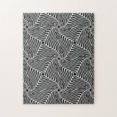 Infinity zwart en witte grafische harde legpuzzel (Verticaal)