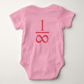 Infintesimally kleine baby romper - roze (Achterkant)