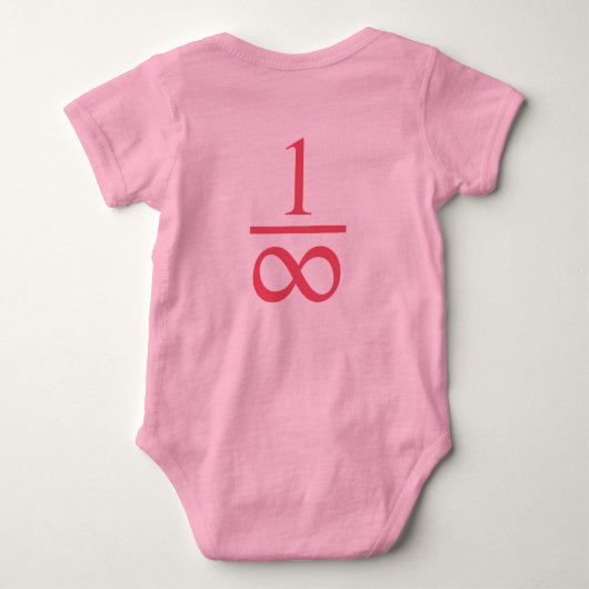 Infintesimally kleine baby romper - roze (Achterkant)