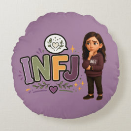 INFJ — A Guardiã das Ideias Rond Kussen