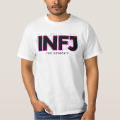 INFJ Introvert Label MBTI Persoonlijkheidstype Blo T-shirt (Voorkant)