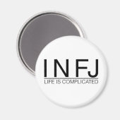 INFJ Life is ingewikkeld Magneet (Voorkant / Achterkant)