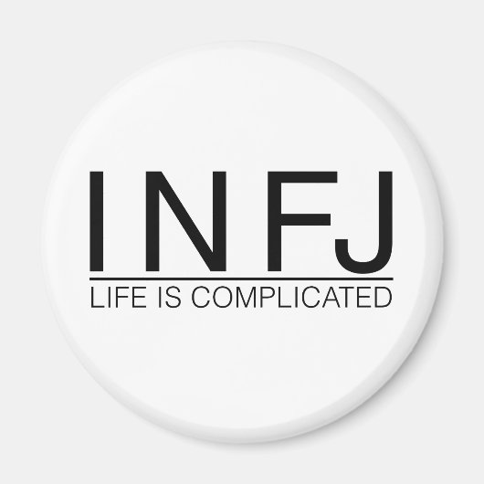 INFJ Life is ingewikkeld Magneet (Voorkant)