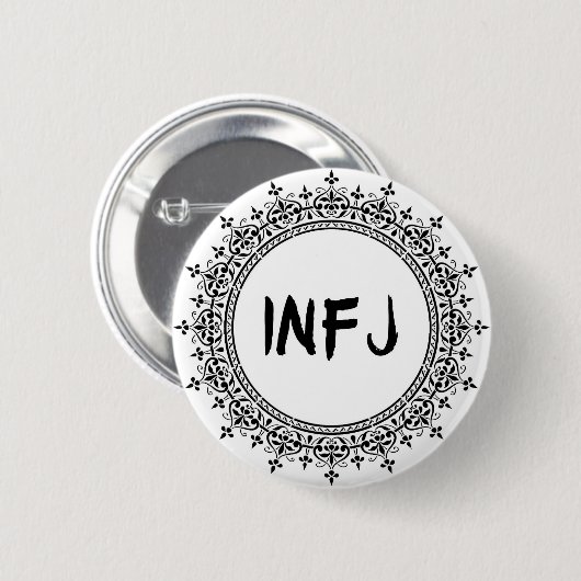 INFJ RONDE BUTTON 5,7 CM (Voorkant /achterkant)