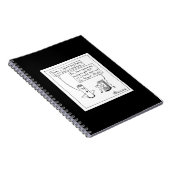 INFJ Square Peg Black notebook Notitieboek (Rechterzijde)