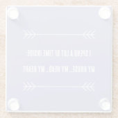 INFJ Vibes Glazen Onderzetter (Achterkant)