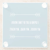 INFJ Vibes Glazen Onderzetter (Achterkant)