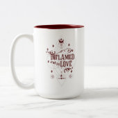 Inflamed by Love (Sleigh Riders book Two) Tweekleurige Koffiemok (Links)