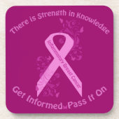 Inflammatory Breast Cancer Bewustheid Drankjes Onderzetter (Voorkant)