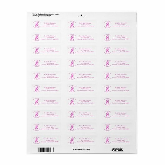 Inflammatory Breast Cancer Bewustheid Etiket (Full Sheet)