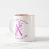 Inflammatory Breast Cancer Bewustheid Tweekleurige Koffiemok (Voorkant links)