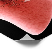 Inflammen van de luchtwegen tijdens een astmaaanva poster (Hoek)