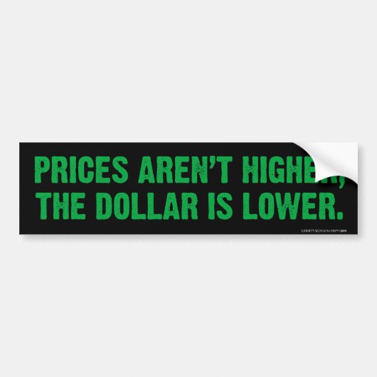 Inflatie Bumpersticker (Voorkant)