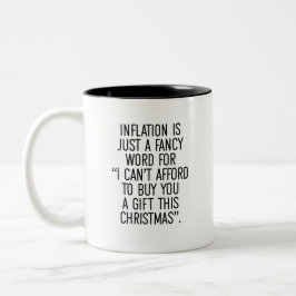 Inflatie Funny Kerstmis Meme Coffee Mok
