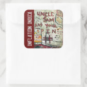 INFLATIE INDICA VIERKANTE STICKER (Tas)