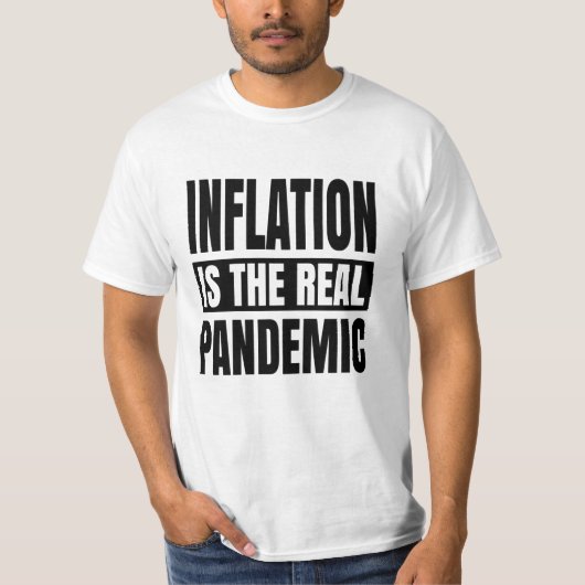 Inflatie is de echte pandemie t-shirt (Voorkant)