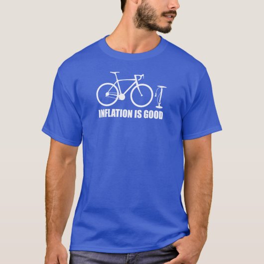Inflatie is een goede fiets t-shirt (Voorkant)
