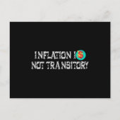 Inflatie is niet tijdelijk briefkaart (Voorkant)
