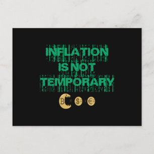 Inflatie is niet tijdelijk briefkaart