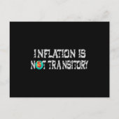 Inflatie is niet tijdelijk briefkaart (Voorkant)