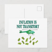 Inflatie is niet tijdelijk briefkaart (Voorkant / Achterkant)