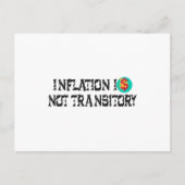 Inflatie is niet tijdelijk briefkaart (Voorkant)
