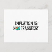 Inflatie is niet tijdelijk briefkaart (Voorkant)