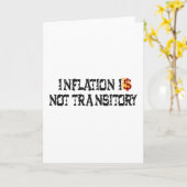 Inflatie is niet tijdelijk kaart (Gele Bloem)