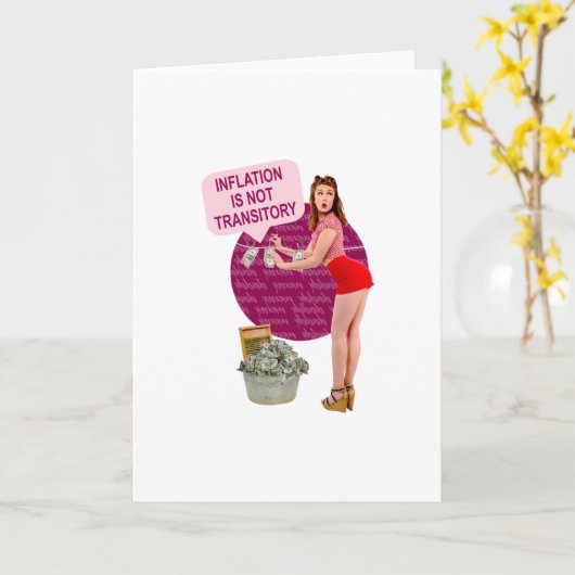 Inflatie is niet tijdelijk kaart (Gele Bloem)