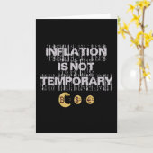 Inflatie is niet tijdelijk kaart (Gele Bloem)