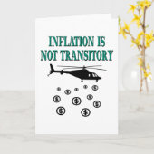 Inflatie is niet tijdelijk kaart (Gele Bloem)