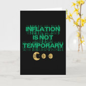 Inflatie is niet tijdelijk kaart (Gele Bloem)