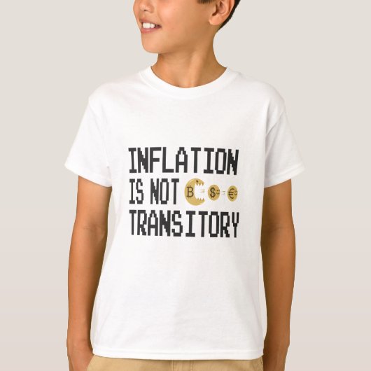 Inflatie is niet tijdelijk t-shirt (Voorkant)