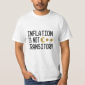 Inflatie is niet tijdelijk t-shirt (Voorkant)