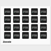 Inflatie is niet tijdelijk vierkante sticker (Vel)
