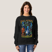 Inflatie is overgangsfase 90s Bootleg Merch Style Trui (Voorkant volledig)