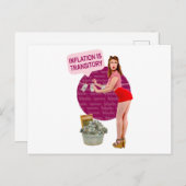 Inflatie is tijdelijk briefkaart (Voorkant / Achterkant)