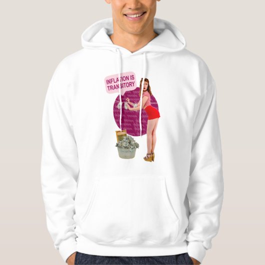 Inflatie is tijdelijk hoodie (Voorkant)
