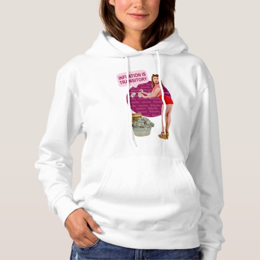 Inflatie is tijdelijk hoodie (Voorkant)