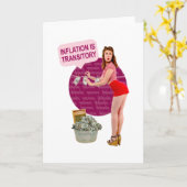 Inflatie is tijdelijk kaart (Gele Bloem)