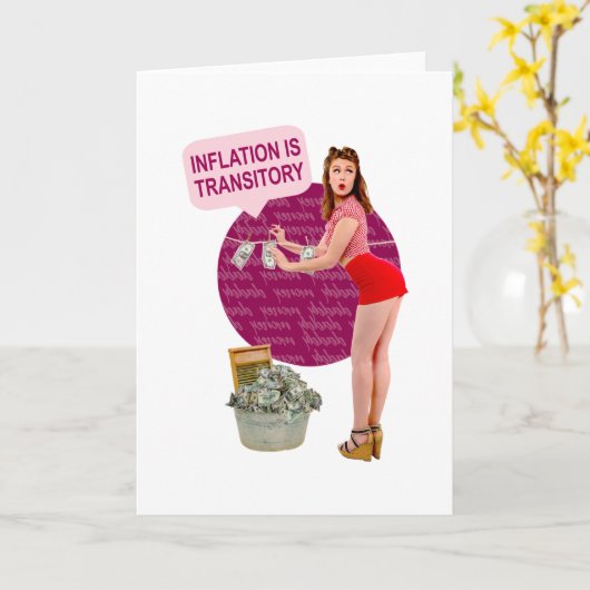 Inflatie is tijdelijk kaart (Gele Bloem)