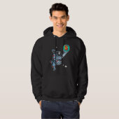 Inflatie naar de maanastronaut hoodie (Voorkant volledig)