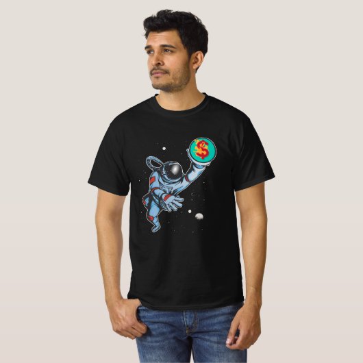Inflatie naar de maanastronaut t-shirt (Voorkant volledig)