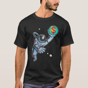 Inflatie naar de maanastronaut t-shirt