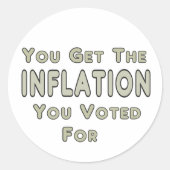 Inflatie Ronde Sticker (Voorkant)