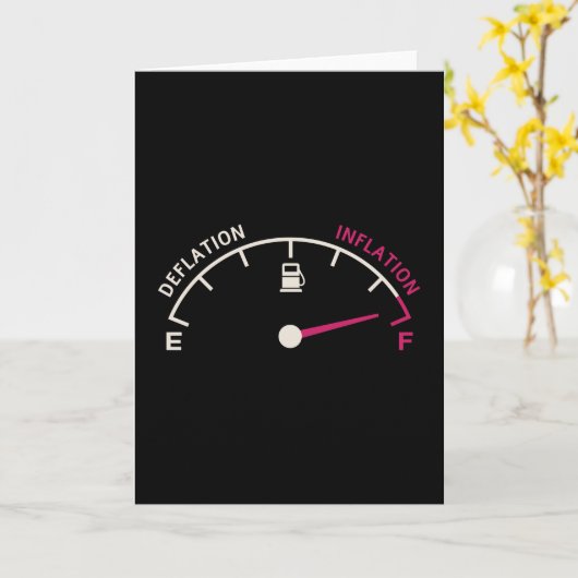 Inflatiedeflatie Brandstofmeter Kaart (Gele Bloem)