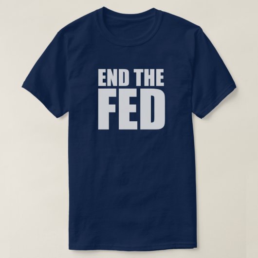 Inflatietarieven van de Federal Reserve aan het ei T-shirt (Design voorkant)