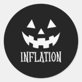 Inflation Halloween Costume Costume Couples Matchi Ronde Sticker (Voorkant)