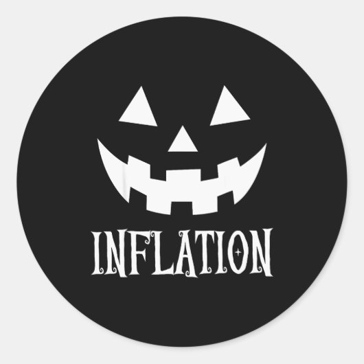Inflation Halloween Costume Costume Couples Matchi Ronde Sticker (Voorkant)