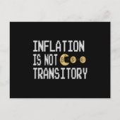 Inflation is not transitory briefkaart (Voorkant)